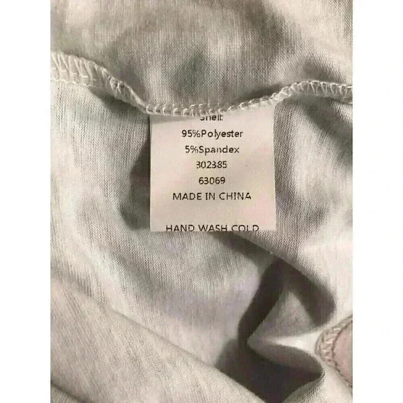 Womens XL Blue White Brown Water Color Beachy Blouse Unbranded 3/4 Sleeves - Picture 5 of 5